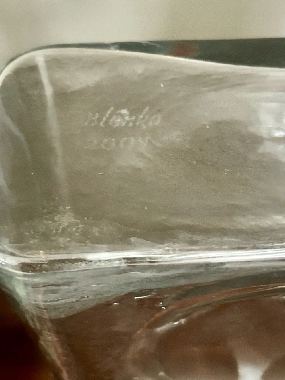 Blenko Smokey Grey Glass Square-Shoulder Vase
